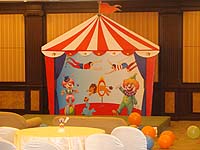 Tent birthday banner